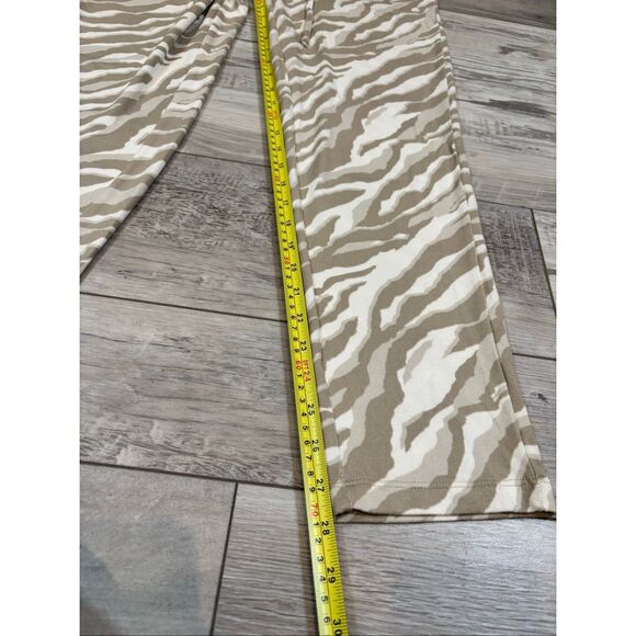 Sport Savvy Brushed Jersey Zebra Printed Ankle Pants Size XS - Picture 7 of 11